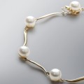 Pearl Bracelet with White Freshwater  6.5-6.0 mm Pearls