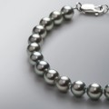Pearl Bracelet with Treated Black Japanese Akoya 7.0-6.5 mm Pearls