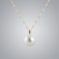 Pearl Pendant with White South Sea 11.0-10.0 mm Pearls