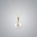 Pearl Pendant with White South Sea 13.0-12.0 mm Pearls