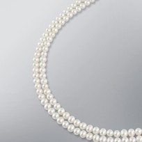 Pearl Necklace with White Freshwater 6.5-6.0 mm Pearls
