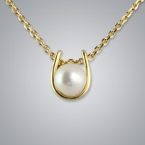 Pearl Pendant with White Freshwater 5.0-4.5 mm Pearl