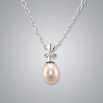 Pearl Pendant with Natural Multicolor Freshwater 7.5-7.0 mm Pearl