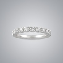 Half Eternity Diamond Ring, VS/SI Clarity, G/H Color