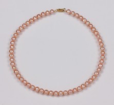 Natural Multicolor Freshwater Pearl Necklace Strand 7.5mm 18KY